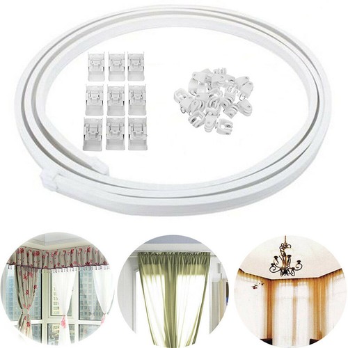 26M Ceiling Curtain Track Window Rod Pole Rail Flexible Room Divider