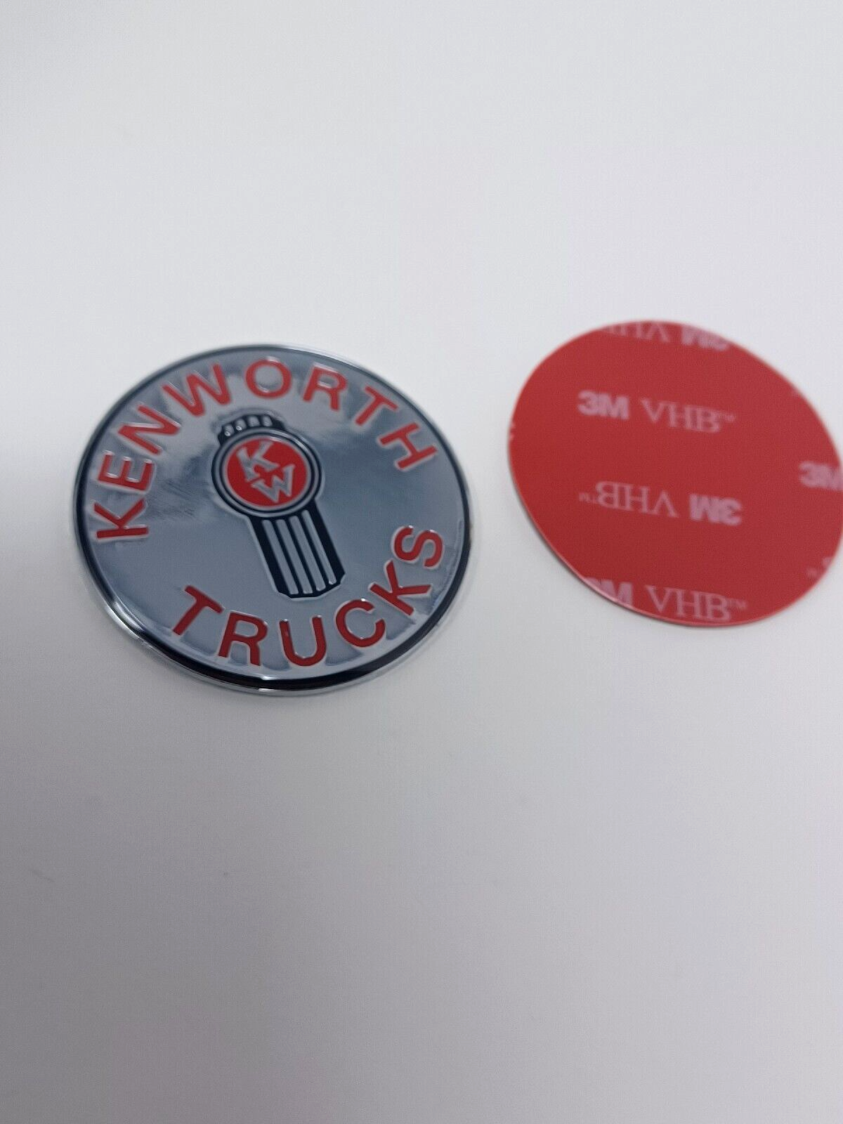 Kenworth Kw Steering Wheel horn button Metal Emblem 3m Vhb eBay