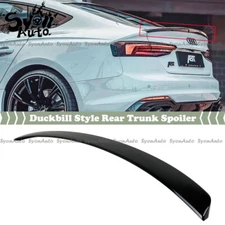 FITS 2018-2022 AUDI A5 S5 SPORTBACK 4DR GLOSSY BLACK DUCKBILL REAR TRUNK SPOILER