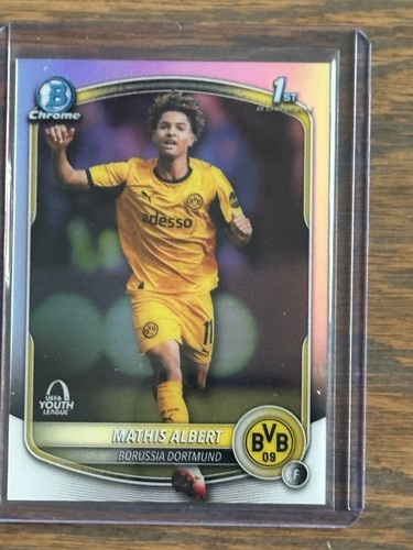 Mathis Albert 2025-26 Topps Chrome UEFA UCC Bowman 1st Refractor Dortmund SP