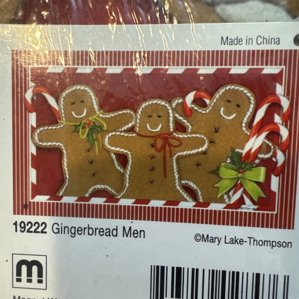 Alfombra de puerta de Navidad Magnet Works pan de jengibre para hombres 18*29,5 pulgadas Foto 3 de 4