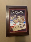 Scrabble Wooden Bookshelf Box Parker Brothers Crossword  Vintage Game Collection