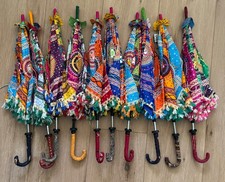 Set of 10 Indian Decorative Parasols   Embroidered Boho Umbrellas Wedding D cor