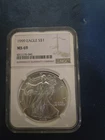 1999 SILVER EAGLE SS1 NGC  MS69