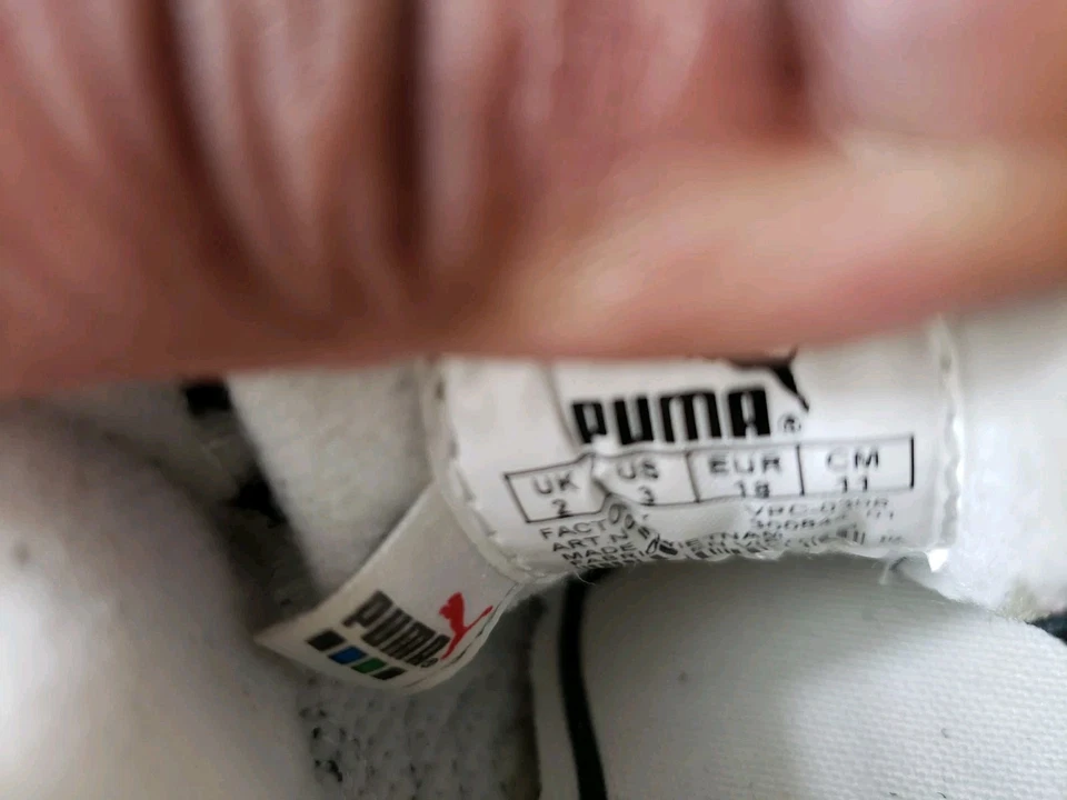 Puma Speedster OG.  Niño pequeño talla 3c. Negro/Blanco. Foto 3 de 4