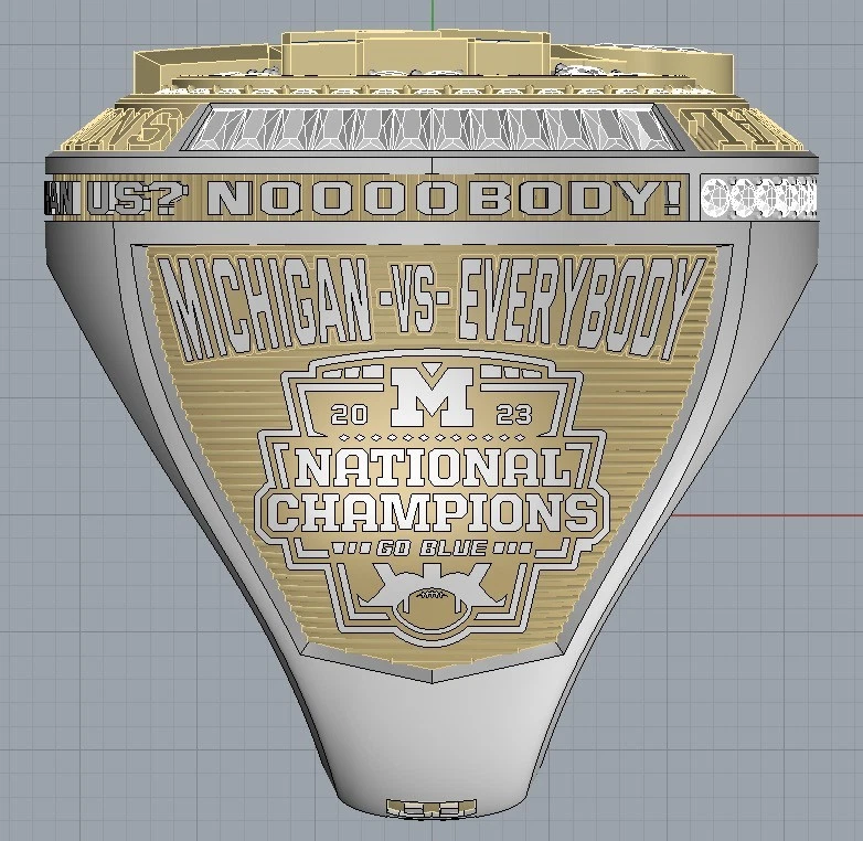 2024 Michigan Wolverines Ring NCAA Ring