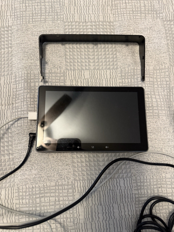 Rear View LCD Monitor Screen, Wired, w/ Mount Bracket & Power Cable (No Cam)