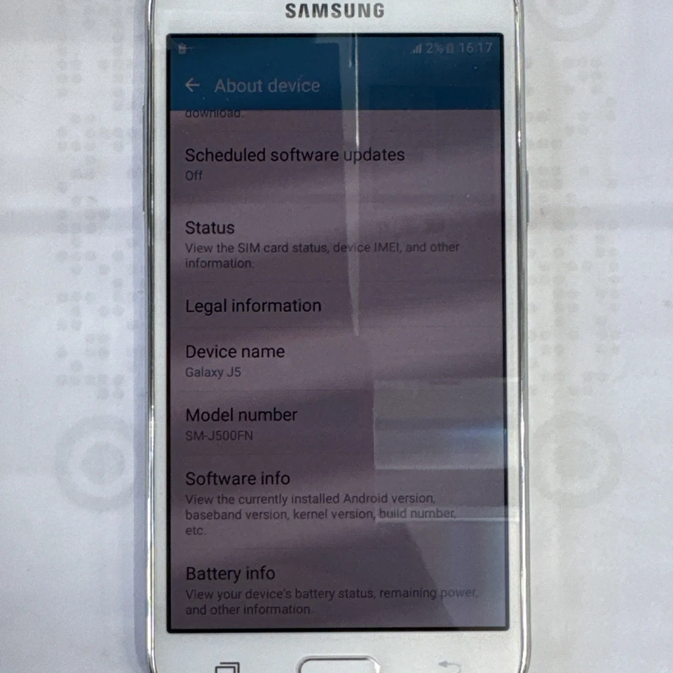Samsung Galaxy J5 2015 8GB (Unlocked) BLACK Sim Free Android Smartphone Grade A, photo 2 of 4