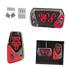 Nonslip Car Pedal Pads Car Pedal Covers Automatic Transmission 2 Pcs Red Nonslip Car Pedal Pads Car Pedal Covers Automatic Transmission 2 Pcs Red