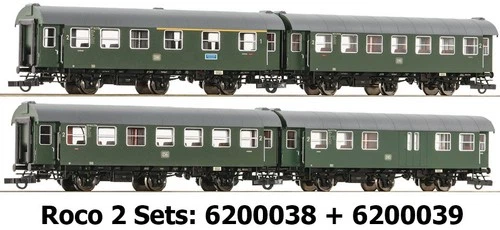 Roco 6200038 + 6200039 Conversion Car DB Ep 4 on request Axle Replacement for Märklin Free