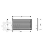 AVA Quality Cooling Kondensator Klimaanlage KlimaküHler FüR Honda CR-V I RD