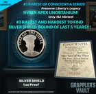 Silver Shield 2025 TAKE ALL THE SILVER - 3rd RAREST of series - Compare @ $2000!