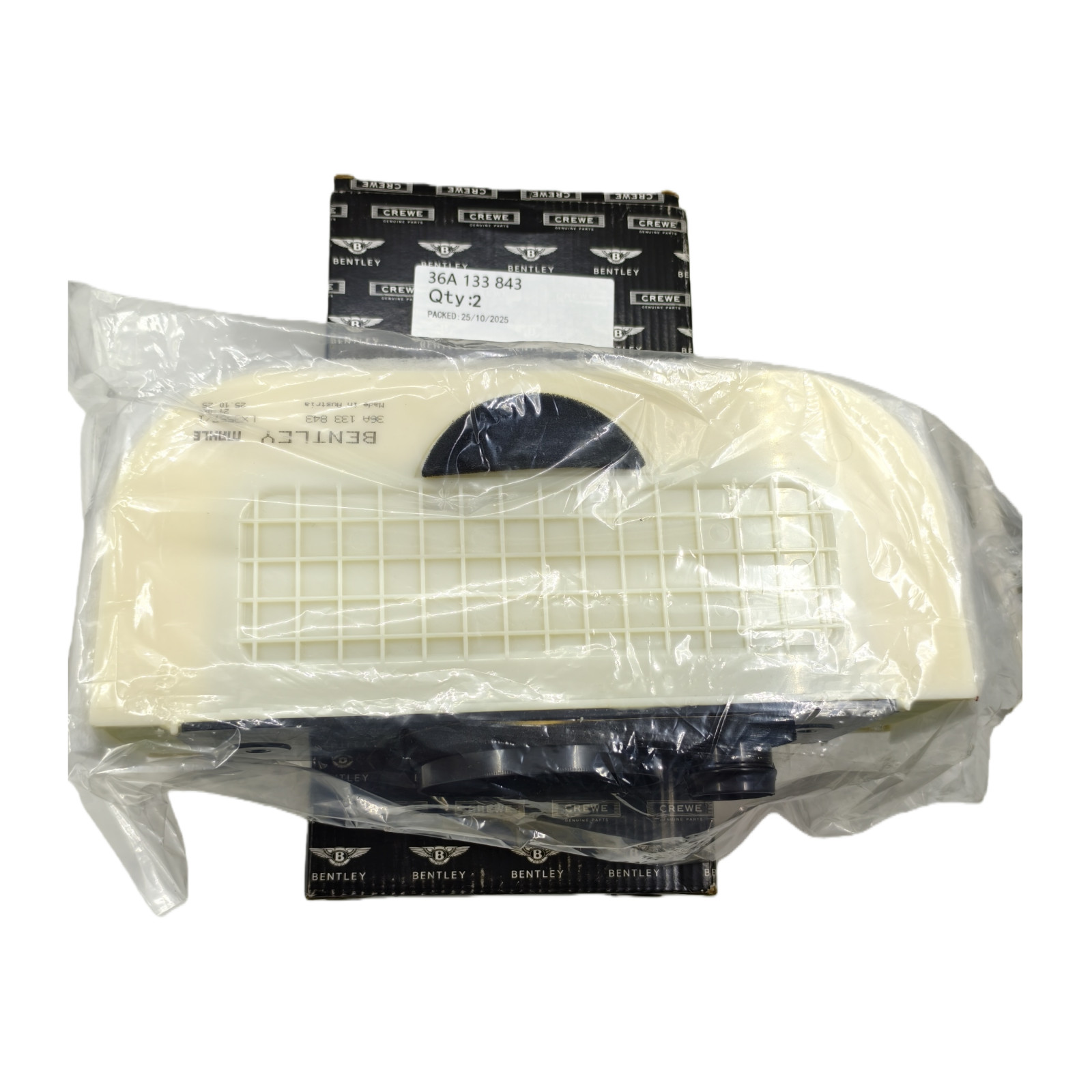 for Bentley Bentayga 6.0L W12 2Pcs Bentley Air Filter Kit, OEM Number 36A133843
