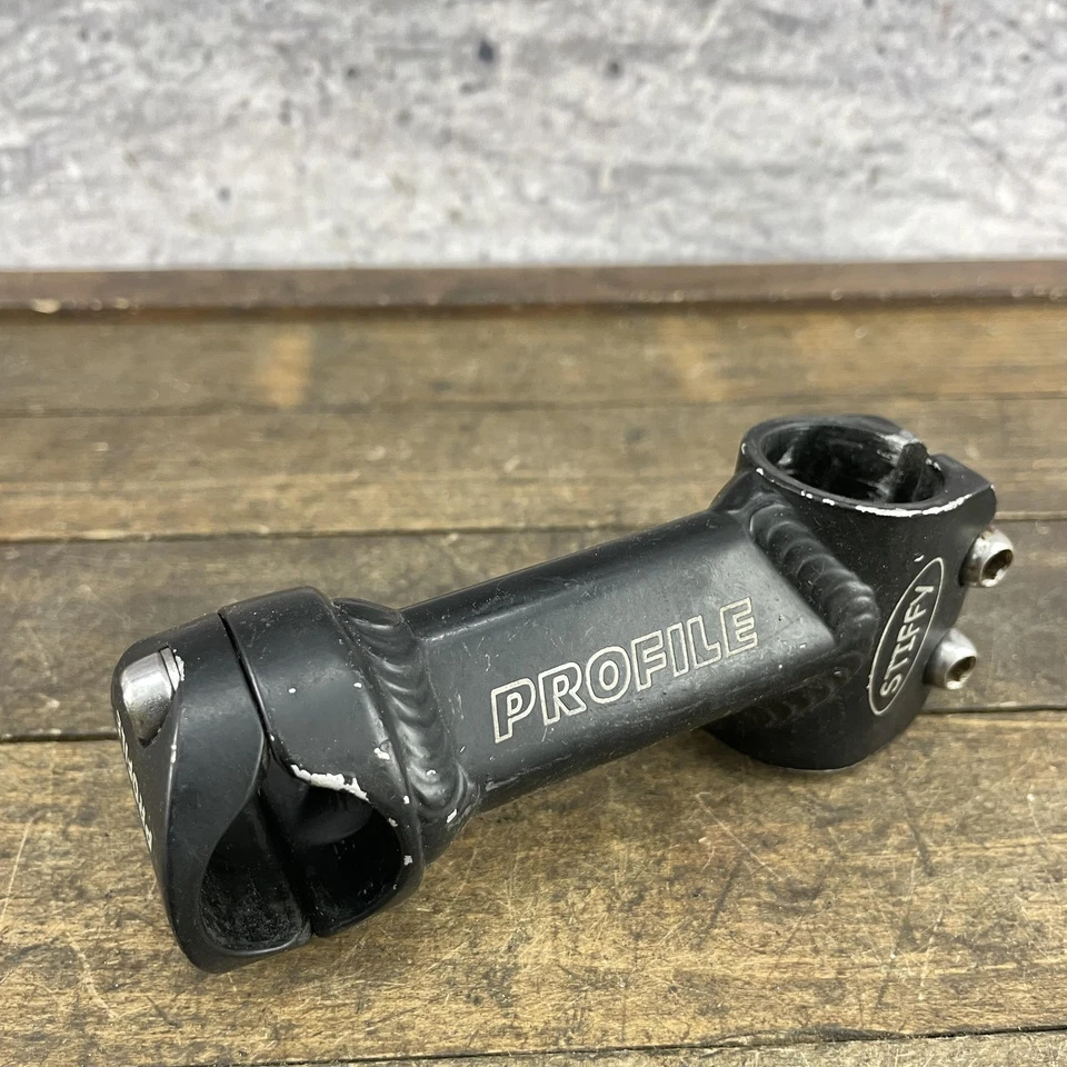 Profile Design Stiffy 1 in Threadless Bike Stem 25.4mm Clamp Black Alloy Vintage - Image 4 of 4