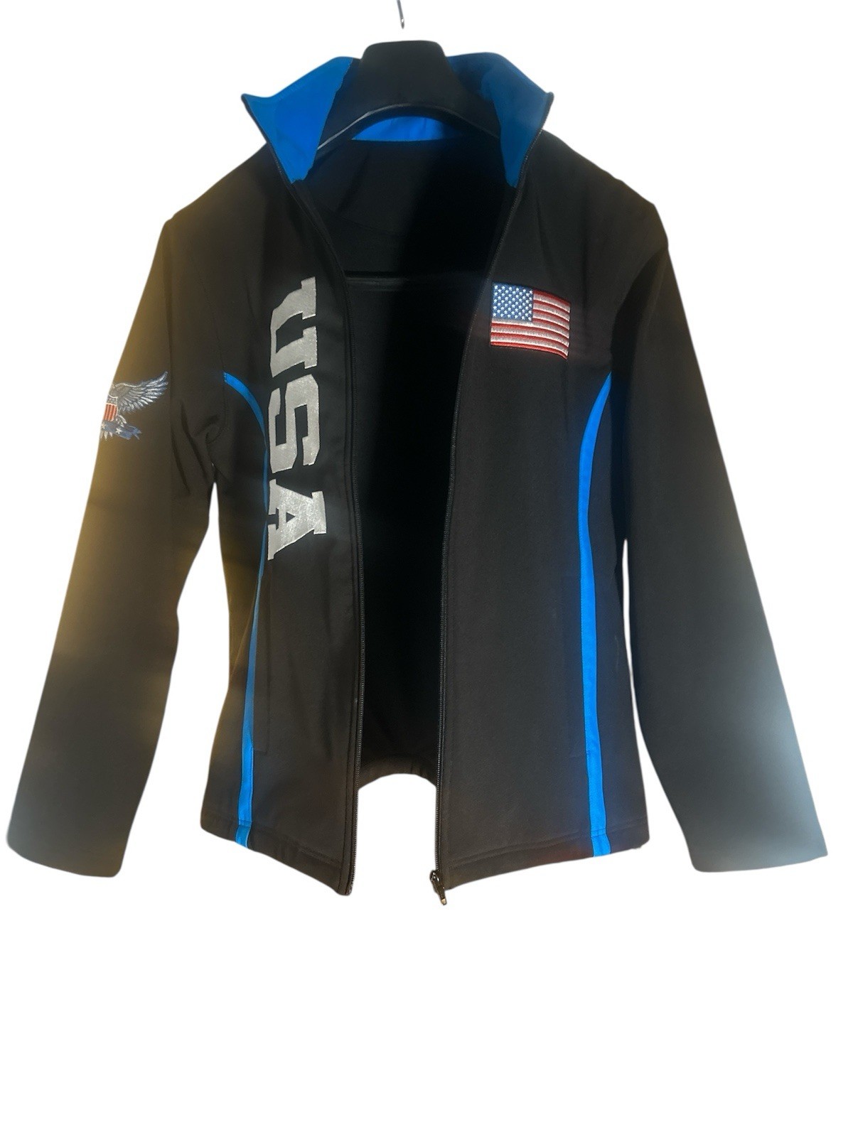 American Flag USA Composite Softshell Jacket S/P - image 4