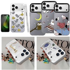 Cover For iPhone 17 Pro Max 16 15 14 Samsung S25 Ultra Phone Case Lovely Animals