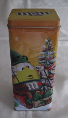 M&M M&M's  Kanister Dose Blechdose mit Wichtel /Tanne -  siehe Fotos