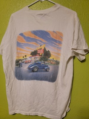 Rare Vintage In-N-Out Burger California Hot Rod Shirt Single Stitch Vtg 90s 