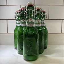 6 Green Grolsch Flip Top Bottles Perfect for Home Brew & Beer Making 450 ML