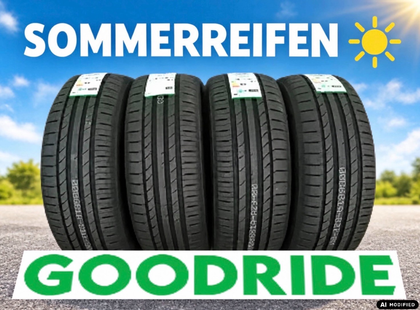 Satz Sommerreifen 225/60 R18 100H Goodride ZuperEco Autoreifen - Bild 8
