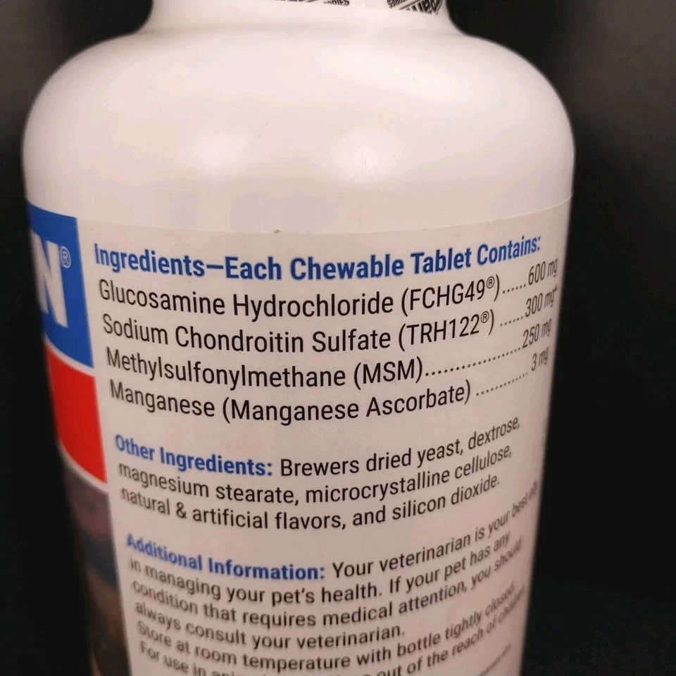 New Cosequin Joint Health Supplement For Dogs - 250 Chewable Tabs NUTRAMAX - Image 4 of 4