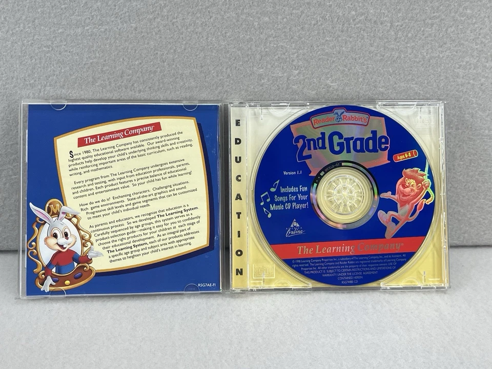 The Learning Company Reader Rabbit's 2nd Grade PC Mac CD-ROM Ages 6-8 - Image 4 of 4