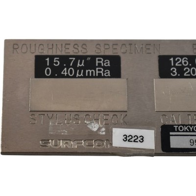 Tokyo Seimitsu Accretech E-MC-S24D SURFCOM Roughness Calibration 