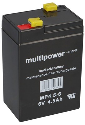 Blei Akku 6V 4,5AH AGM GEL Batterie USV ersetzt 5Ah 4Ah 6Volt LC-R064R5P 1x
