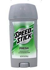 Speed Stick Fresh Deodorant 24 HR protection 3.0 oz pk 2