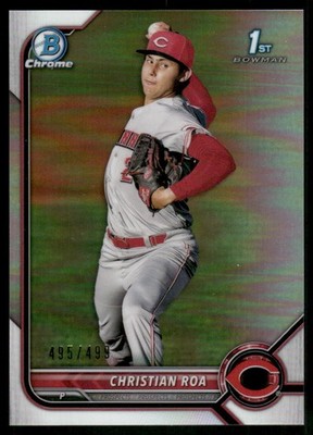 2022 Bowman #BCP-130 Christian Roa Chrome Prospects Refractors /499