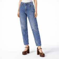 90s Vintage Womens Rustler Jeans Medium Wash High Waist Straight Leg Denim M 10