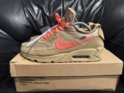 Size 10 - Nike Air Max 90 x OFF-WHITE Desert Ore 2019 AA7293-200