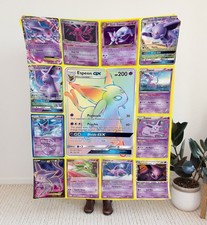 Personalized Blanket USA Made Custom Name Multi Espeon Plush Minky Throw