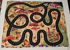 Handmade Construction Truck Children's Quilt/Play MAT, CAT Road Map Blanket