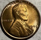 1940-P Lincoln Wheat Cent Choice BU - T497