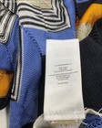 Michael Kors Chevron-Patterned Scarf Bold Zig-Zag Blue Gold Beige Size OS — photo 3