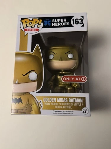 Funko Pop! Vinyl: DC Universe Batman (Golden Midas) (Exclusive) #163 +protector
