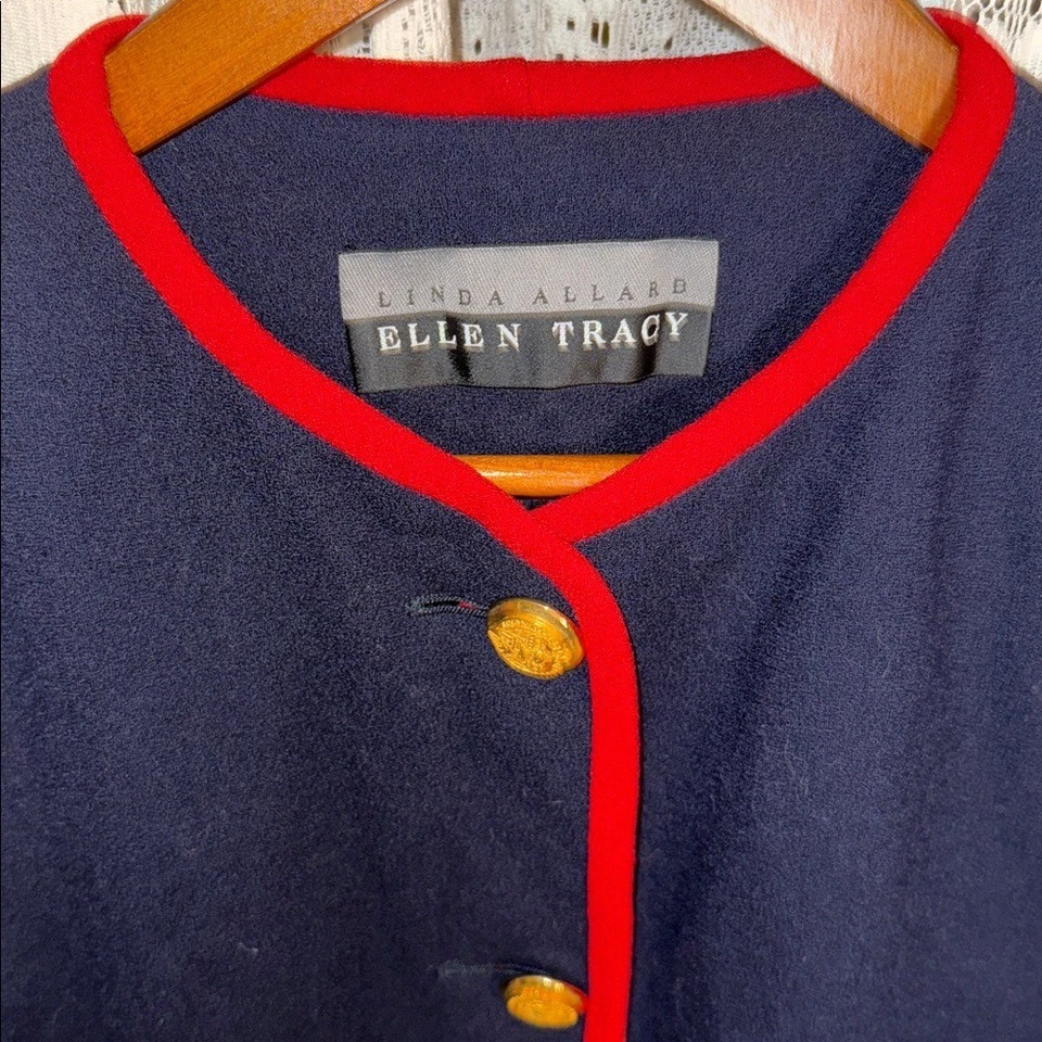 Ellen Tracy Linda Ballard military style blazer - Image 2 of 4