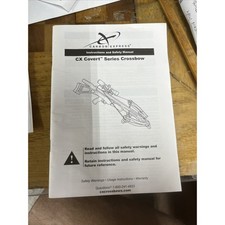 CX Covert Series Crossbow Owners Manual