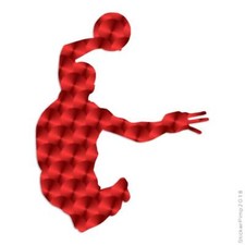 Basketball Dunk, Vinyl Decal Sticker, 40 Patterns & 3 Sizes, #85