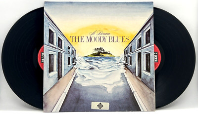 MOODY BLUES - A DREAM DOUBLE VINYL LP GATEFOLD RECORD GERMAN IMPORT + HYPE (2)
