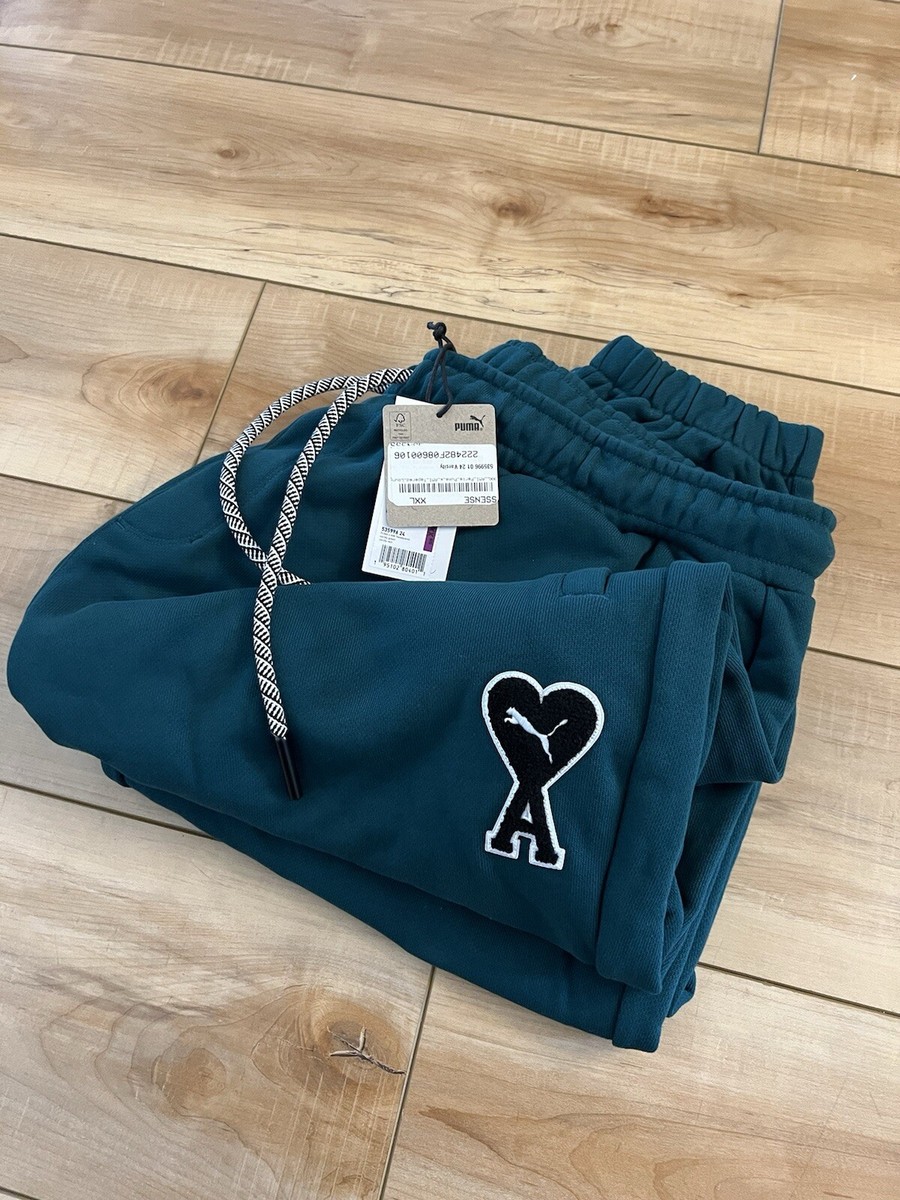 PUMA x AMI Sweatpants Varsity Green Heavyweight Men's Sz XXL 2x