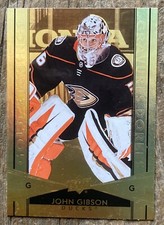 TIM HORTONS 2021/22 Gold Etching Josh Gibson Anaheim Insert G-8 Hockey Card