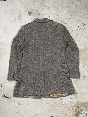 ジャケット・アウター 90s jil sander spring coat (48) grey Vintage 90s Jil Sander Plus Silk & Wool Herringbone Coat | eBay