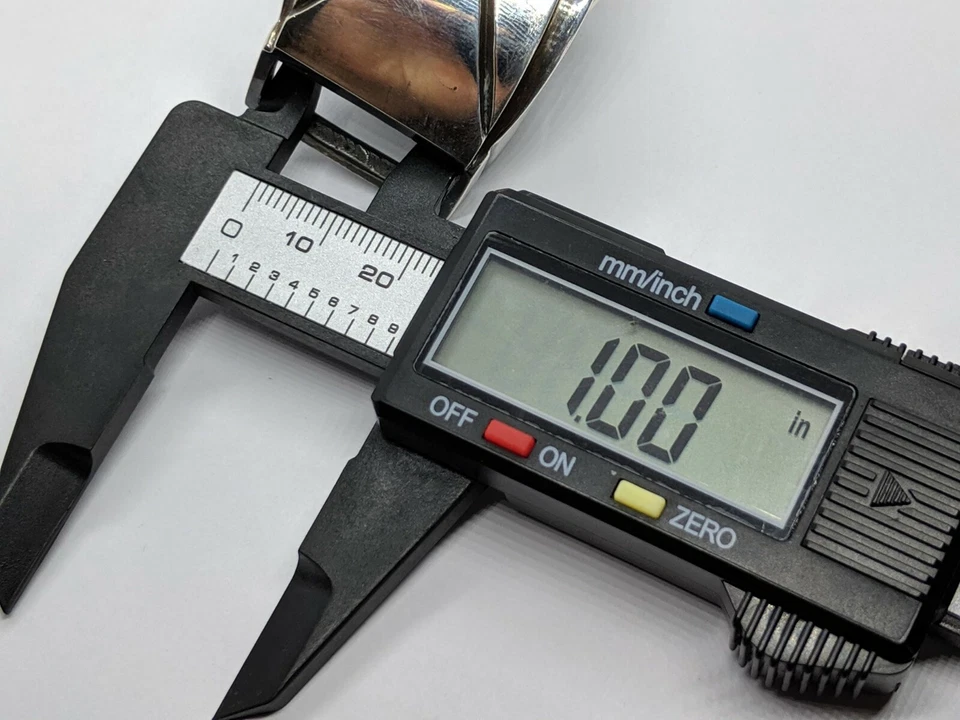 RARO Barry KIELSELSTEIN-CORD Plata Esterlina Contemporáneo Caimán Hebilla de Cinturón Foto 4 de 4