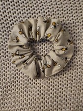 Handmade Hair Scrunchie Bee theme