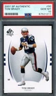 '07 SP Authentic Tom Brady #90 PSA 10 GEM MINT CENTERED WITH 4, SHARP CORNERS!!