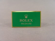 141089: Rolex Milgauss Original Vitrinen Display, Aufsteller, Schild
