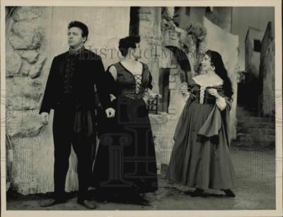 1962 Press Photo Scene from ''Cavalleria Rusticana opera shown on NBC TV