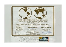 Apollo 11 plaque attached to lunar module A4 poster choice of frame